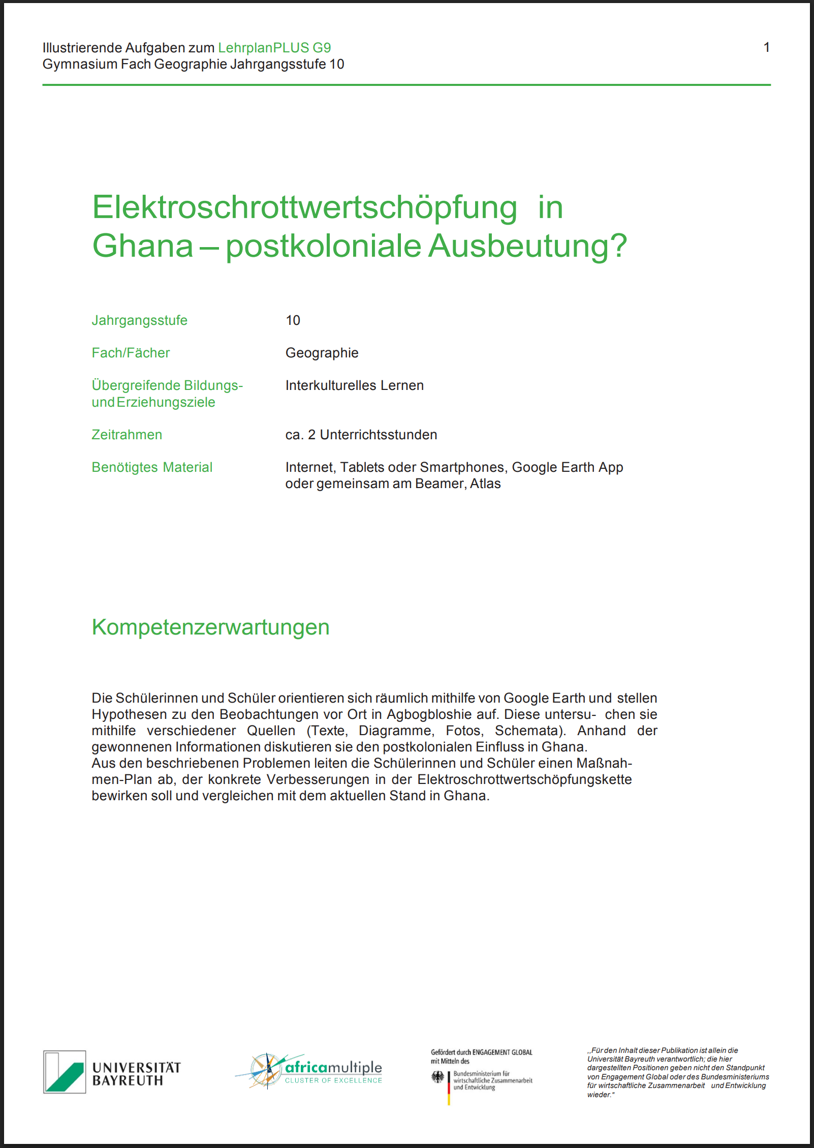 Elektroschrottwertschöpfung in Ghana