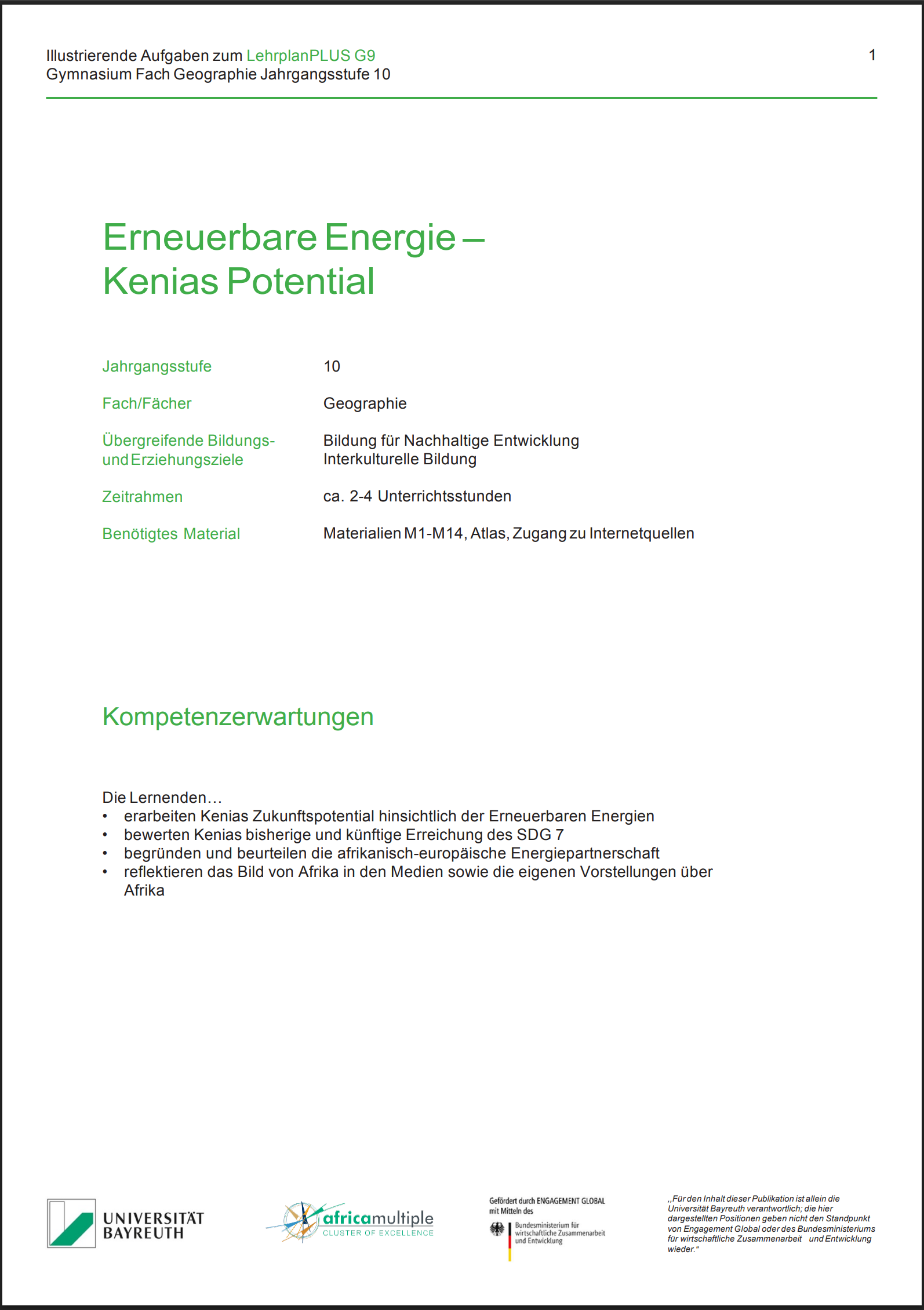 ErneuerbareEnergie – Kenias Potential