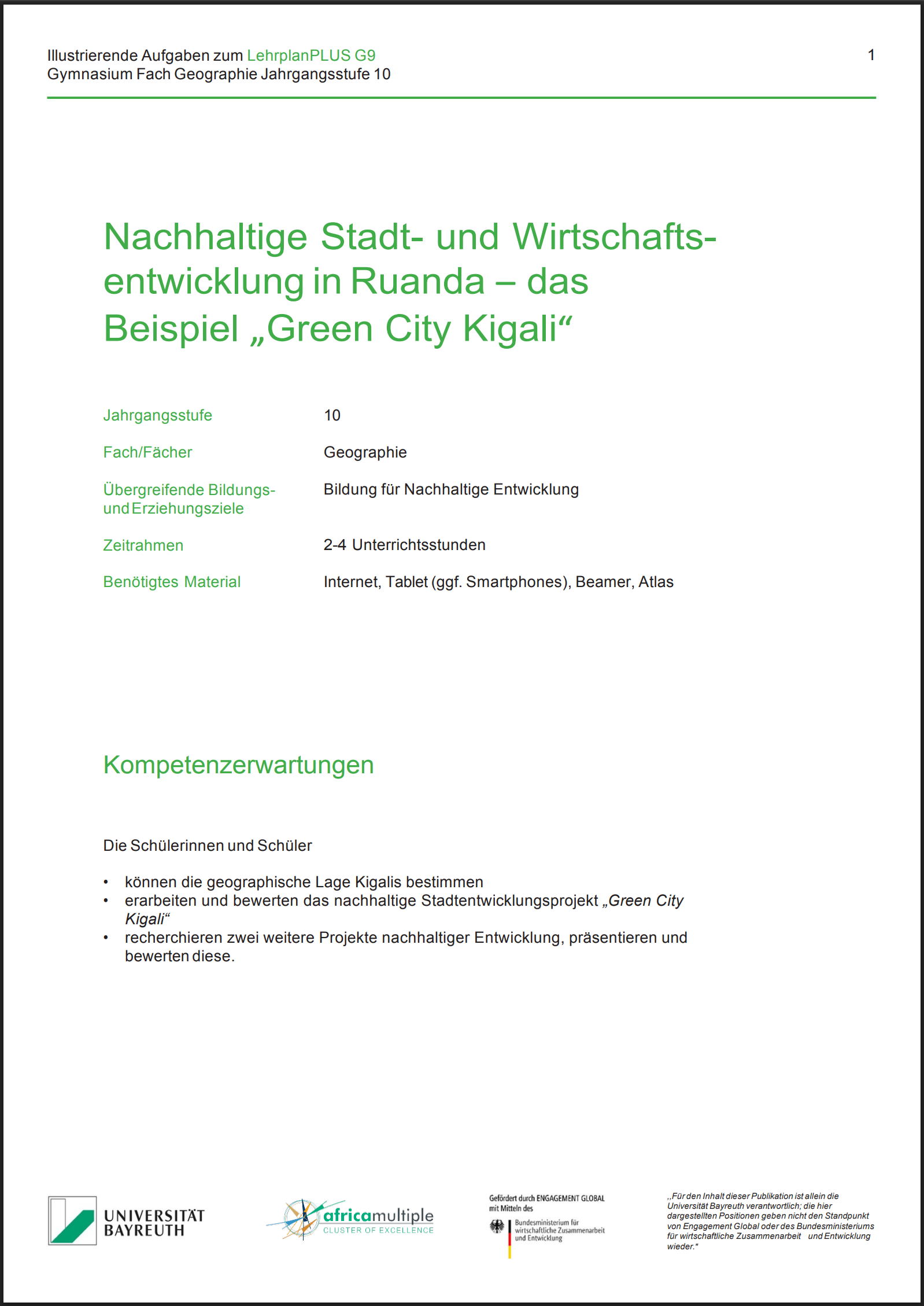 Nachhaltige Stadt-